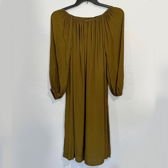 5/$25 MLM | Olive Boho Midi Dress - Picture 3 of 11